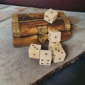 Bone Inlay Eco-Friendly High Quality Handmade Modern Gaming <b>Dice</b> by f s international for Outdoor/Indoor - Product Image 1
