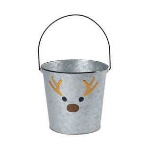 Ensemble de 2 seaux de Noël rectangulaires en bois imprimés, design élégant, vierges pour sublimation, cadeau d'entreprise - Product Image 4