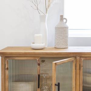 Vitrine à 4 portes en bois de sapin et verre cannelé Vandana Radiant Prime - Product Image 2