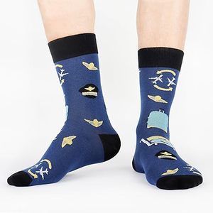 Chaussettes d'hiver décontractées pour hommes de qualité supérieure, respirantes, confortables, en tricot Spandex/Nylon, résistantes aux déchirures, personnalisables - Product Image 5