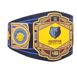 เข็มขัดแชมป์เมมฟิสบลูส์สีกรมท่าแบบกำหนดเอง – เข็มขัดรางวัลจำลองสำหรับผู้ใหญ่พร้อมแผ่นโลหะหนัก - Product Image 3