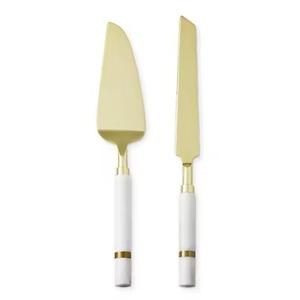 Stainless Steel Dessert Ceremony Kit Luxury <b>Cake</b> <b>Server</b> Accessories for Event Venues - Product Image 1