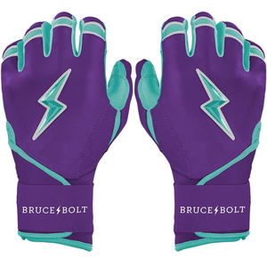 Guantes de bateo de béisbol de alta calidad inspirados en Bruce Bolt, diseño de cuero suave para un control máximo del bate. - Product Image 1