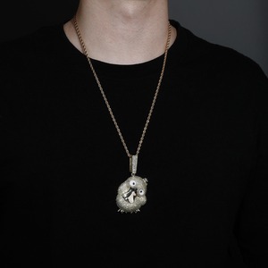 Collar de Alta Calidad con Colgante de Pato de Diseño Exclusivo y Microincrustaciones de Diamantes, Estilo Hip-hop Sencillo - Product Image 3