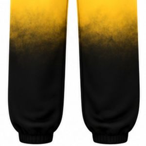 Pantalones Deportivos de Felpa para Mujer, Estilo Oversize, Tie Dye, Color Dorado y Negro, con Letras Griegas Personalizadas de la Hermandad Sigma Gamma Rho - Product Image 5