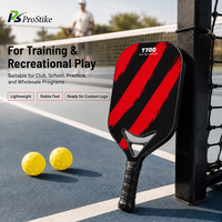 Pala de Pickleball de Fibra de Carbono T700, Núcleo de Panal de PP de 14mm, Diseño sin Bordes con Acabado Arenado para Entrenamiento, Logotipo Personalizado, Venta al por Mayor