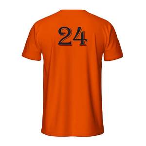 Camiseta de Jersey Casual para Hombre, Cuello Redondo, Corte Regular, con Logotipo Personalizado Impreso en la Parte Delantera, 100% Algodón, Ecológica, de Secado Rápido y Transpirable en Color Negro - Product Image 6