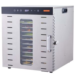 เครื่องอบแห้งอาหารไฟฟ้าสแตนเลส 10 ชั้น 1000 วัตต์ พร้อมตัวตั้งเวลาแบบดิจิตอล ปรับอุณหภูมิได้ สำหรับใช้ในครัวเรือน - Product Image 1