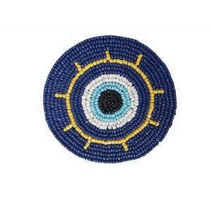 Ensemble de dessous-de-verre perlés faits à la main avec perles de verre de qualité supérieure, résistants à la chaleur, pour la décoration de table à manger, cadeau de mariage, maison - Product Image 2
