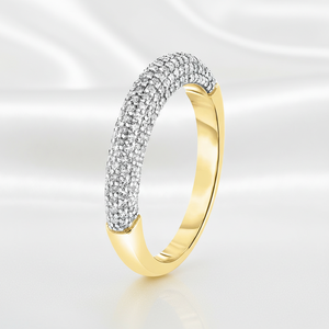 Bague de Fiançailles et de Mariage en Argent Sterling 925 de Luxe pour Femme, Sertie de Zircons Cubiques Ronds Brillants, Idéale pour Anniversaire et Fête - Product Image 5