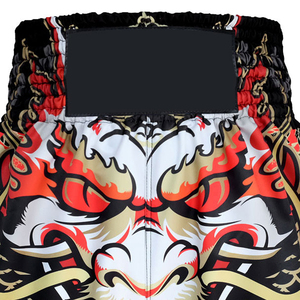 Traditional Thai Style Muay Thai Shorts Solid Pattern Authentic Kickboxing Trunks Men Women Canvas <b>Stretch</b> Lightweight Durable - Product Image 6