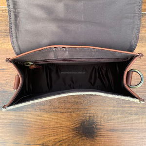 Western Handmade Tooled Leather Crossbody Purse Genuine Cowhide Leather Floral Women's High Quality Designer <b>Unique</b> Handbags - Product Image 5