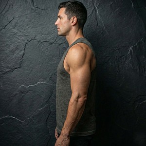 T-shirt musculaire technique en coton épais pour homme, teint en pièce, texturé, sans manches, délavé à l'acide, style streetwear - Product Image 4