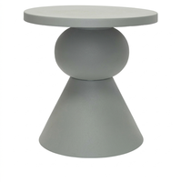 Table basse industrielle contemporaine en aluminium, portable, en métal, pour la maison, facile à nettoyer, pour hôtels et cafés, export en gros