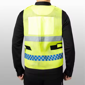 Chaleco de Seguridad Reflectante Multibolsillos para Hombre, Chaqueta 100% Poliéster para Guardias de Seguridad, Uso en Todas las Estaciones, Tráfico, Construcción, Ropa de Trabajo - Product Image 4