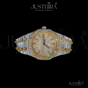 Reloj Mecánico de Moda para Hombre, de Acero Inoxidable, con Diamantes Simulados, Cristal VVS Moissanite, Resistente al Agua 3BAR, 42mm - Product Image 2