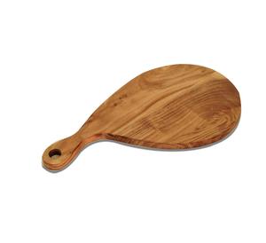 Assiette de service ronde en bois antique, finition naturelle, grand plat pour servir les aliments, plateau à pizza, vaisselle pour la maison et les hôtels - Product Image 5