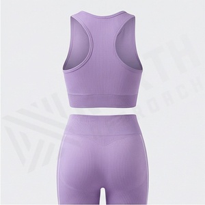 Ropa Deportiva para Mujer, Conjunto de Yoga, Ropa Deportiva sin Costuras de Alta Resistencia Hecha a Medida, Ropa Deportiva para Gimnasio, Ropa para Entrenamiento - Product Image 2