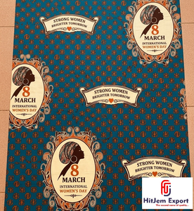 Tela africana personalizada con estampado de cera, textil Ankara, Día Internacional de la Mujer 8 de marzo, fabricante OEM ODM, proveedor mayorista - Product Image 5
