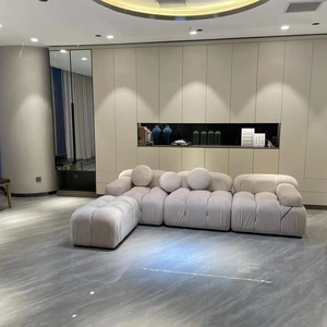 Canapé modulaire moderne en forme de L, style <span class=keywords><strong>Bellini</strong></span>, compressé, en mousse, livré en boîte, pour salon de luxe ou hôtel - Product Image 5