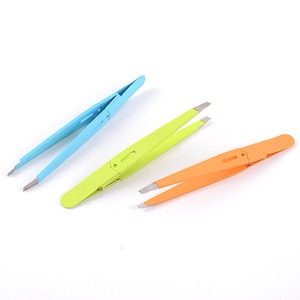 Most Demanded Eyebrow Tweezers Soldering Eyelash Hair Beauty Professional Clip Depilatory Puller Titanium <b>Makeup</b> <b>Tool</b> For Men - Product Image 4