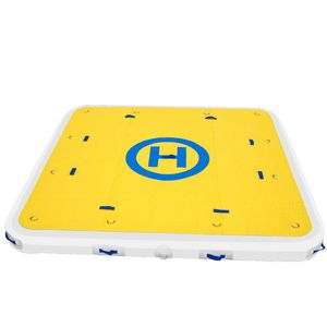 Plataforma Flotante Inflable de 8x5 Pies con Bomba de Aire Eléctrica para Deportes Acuáticos en Lagos y Mares - Product Image 5