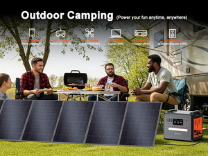 Estación de Energía Portátil de 2500W 2304Wh, Panel Solar MPPT de 400W, UPS LiFePO4, Carga Rápida, Linterna, Onda Sinusoidal Pura, Compatible con Automóviles, EE. UU. y UE - Product Image 2