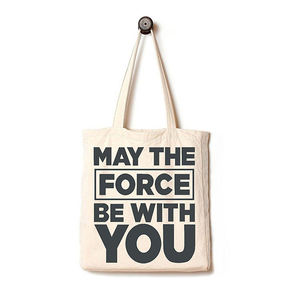 Cotton Canvas Shopping Tote <b>Bag</b> Reusable Dog Print Grocery <b>Bag</b> with <b>Long</b> Handles Eco Friendly Daily Handbag - Product Image 2