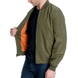 Chaqueta Bomber Clásica Y2K Original con Cierre y Cintura Elástica para Hombre, Estilo Urbano, Proveedor de Ropa Urbana, Chaqueta Cortavientos de Nailon Hecha a Medida - Product Image 6
