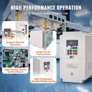 Inverter a Frequenza Variabile 4KW, Convertitore VFD 5.5HP, Ingresso Monofase 220V AC per CNC Trifase - Product Image 5
