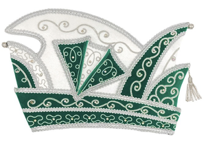 Sombrero de Príncipe Premium con Corona Bordada, Adorno Plateado y Borla, para Festivales y Carnavales - Product Image 4