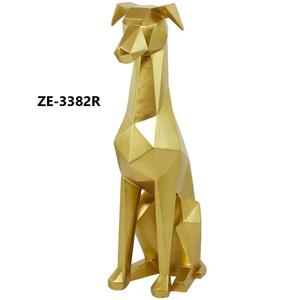 Sculpture d'art animalière en métal doré, tendance mondiale, pour intérieur moderne de luxe, sculptée à la main, sculpture polie moderne - Product Image 5