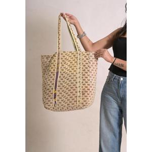 Bolso Tote Bohemio de Algodón Kantha para Mujer, Hecho a Mano, Estilo Vintage, para Compras, Playa o Hombro - Product Image 2