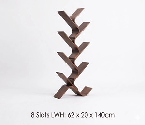 Wooden Ladder Shelf Five Tier Standing Book Rack For Living Room Eco Friendly Carved Design And Reading <b>Corner</b> Decor - Product Image 2