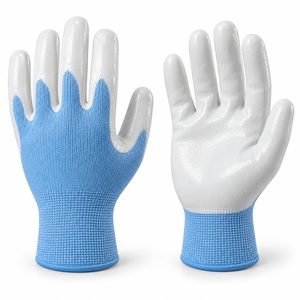 Gants respirants en PVC de haute qualité, enduits, anti-chimiques, imperméables, flexibles, pour la construction, avec une adhérence lisse, confortables, épaisseur 10 mil - Product Image 5