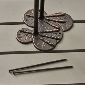 Scultura di gru in alluminio Sunny Outdoor da 43 pollici, finitura rame lucido, nessun assemblaggio richiesto - Product Image 4