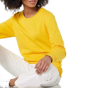 Women Gym Wear Sweatshirt Oversized Fleece Crewneck Pullover Casual Streetwear Custom Branding Supplier OEM ODM Supplier - Product Image 3