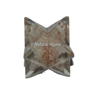 Tienda de piedras preciosas en línea para piedras semipreciosas 7 Bola de amatista con base de estrella de David De Oro Negro | Ágata natural - Product Image 6
