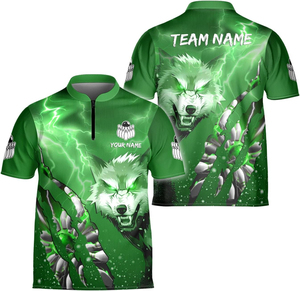 เสื้อโบว์ลิ่งโลโก้ขนาดสั่งทำพิเศษ พิมพ์ลายแบบซับลิเมชั่นเต็มตัว ดีไซน์ส่วนตัว โพลีเอสเตอร์ 100% ยืดได้สี่ทิศทาง สวมใส่สบาย - Product Image 3