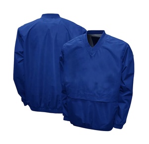 Veste coupe-vent respirante et imperméable pour homme, col en V, style vintage, avec logos sur le devant, Club Royal Custom. - Product Image 1