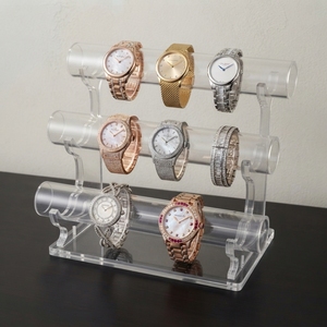Premium Clear Acrylic Watch Showcase Stand Wristwatch Display Rack Jewellery Counter Organiser <b>for</b> Retail Stores - Product Image 4