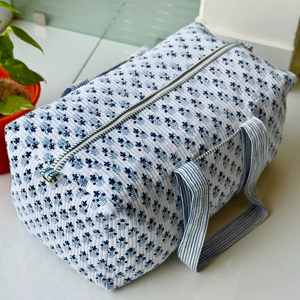 Bolsa de Viaje Tipo Tote, de Algodón con Estampado Artesanal, Gran Capacidad, Ligera, Ecológica, Resistente y Portátil para Mujer, Estilo Étnico - Product Image 1