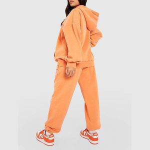 Conjunto de 2 Piezas para Mujer, Sudadera Corta con Cremallera y Pantalones, Chaqueta Corta con Capucha de Forro Polar Negro Sólido con Pantalones a Juego, Ropa Casual - Product Image 5