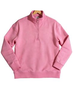 Wholesale Custom Logo Men's 1/4 Quarter Zip Sweatshirt Cotton Blend Stand Collar Brushed Fleece Workout Pullover Oversized - Product Image 5