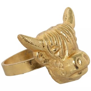 Luxury Gold Animal And <b>Bow</b> Napkin Rings Decorative Metal Napkin <b>Holders</b> For Wedding Table Decor Handcrafted Gold Metal Rings - Product Image 1