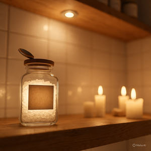 Cristaux de sel de l'Himalaya à la lavande botanique Calm Haven pour gommage corporel, écologiques, anti-stress, avec huile parfumée, emballage refermable sculpté - Product Image 4