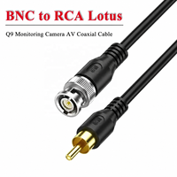 Câble vidéo HD-SDI BNC vers RCA Lotus Q9 pour caméra de surveillance, connecteur coaxial AV, signal vidéo TV, ligne de connexion vidéo SDI
