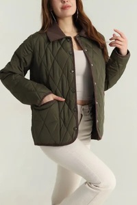 Vestes matelassées en peau de mouton pour femmes fabriquées en usine, en fibre de bambou respirante, en toile, pour l'hiver et les activités de plein air, de haute qualité, best-seller - Product Image 5