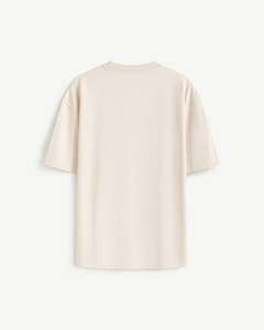 Camiseta de manga corta para hombre, corte holgado, lisa, formal, de punto, 100% algodón, antiarrugas y transpirable, rutina, Vietnam - Product Image 2