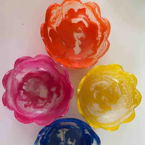 Tazón de Resina Pulida Ecológico Personalizado de la Mejor Calidad para Fiestas, Apto para Alimentos, Duradero, Estilo Bonito, Color Personalizado - Product Image 1